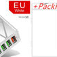 Illuminated 4USB Mobile Phone Charger 3A Charging Head